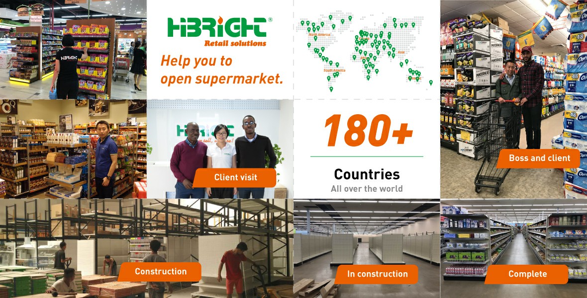 Solution d\'équipement de supermarché à guichet